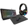 Krom Kenya Kit Gaming 4 en 1 con Teclado RGB, Ratón, Auriculares y Alfombrilla